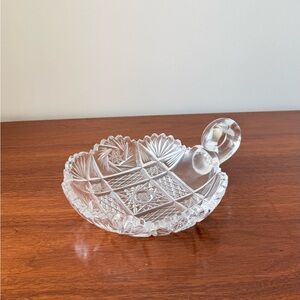 American Brilliant Cut Crystal Round Candy Dish